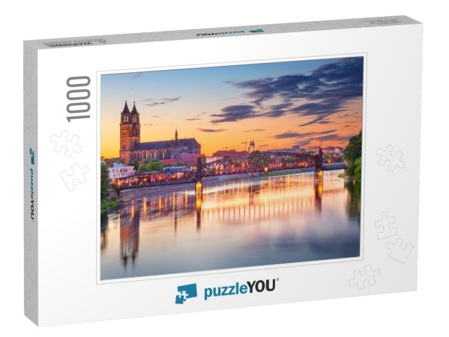 Magdeburg, Germany. Cityscape Image of Magdeburg, Germany... Jigsaw Puzzle with 1000 pieces