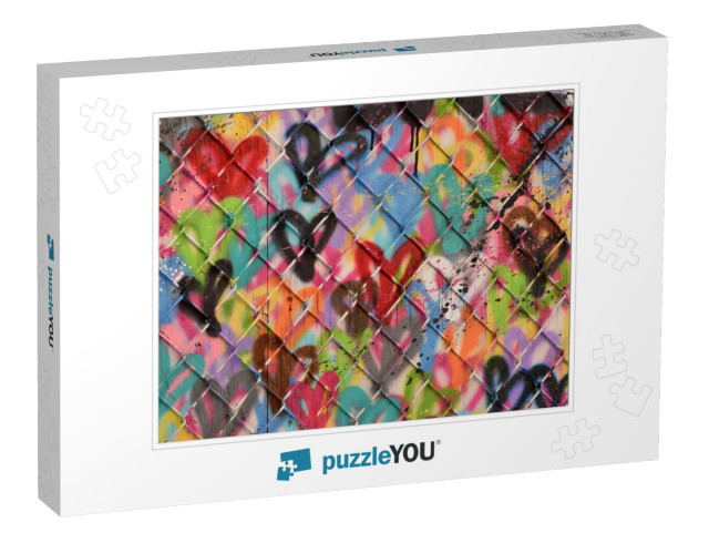 Abstract Spray Paint Texture Background... Jigsaw Puzzle