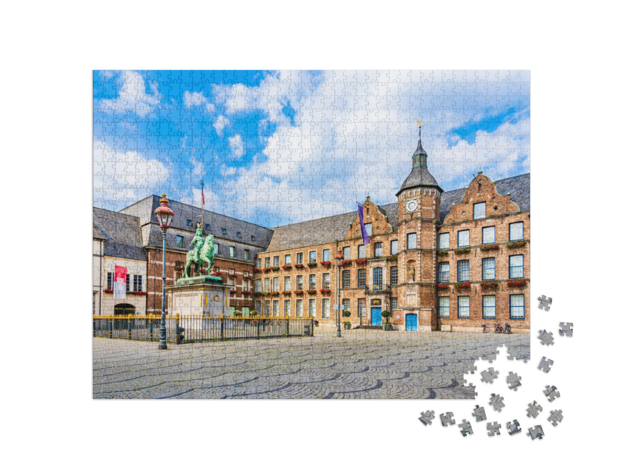 Dusseldorf, West Rhine Westphalia, Germany the Old Town... Jigsaw Puzzle with 1000 pieces