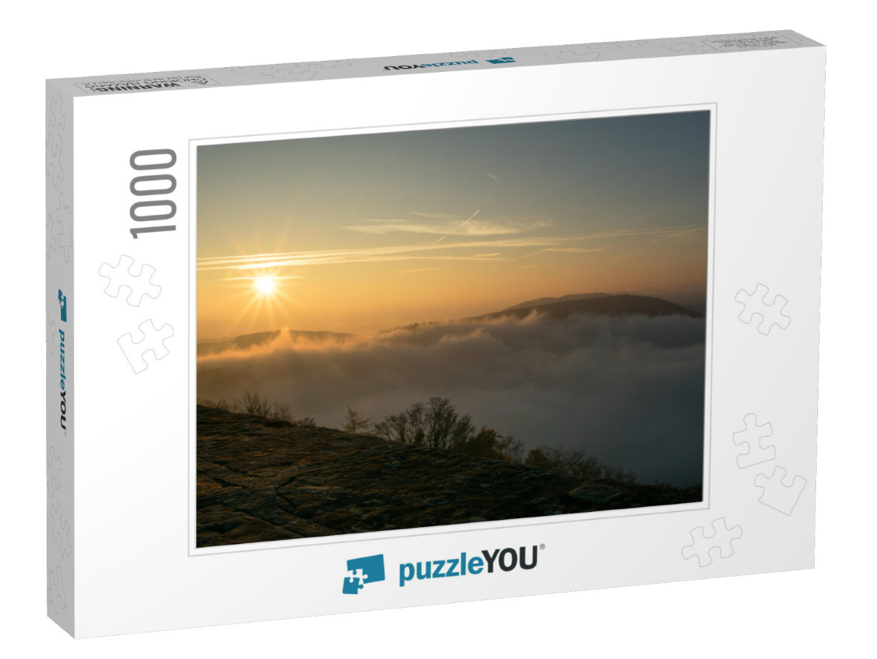 Inversion Weather At the German Lake Called Edersee with... Jigsaw Puzzle with 1000 pieces