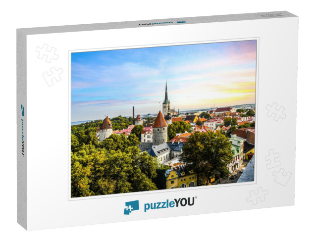 Late Afternoon Sunset View Overlooking the Medieval Walle... Jigsaw Puzzle