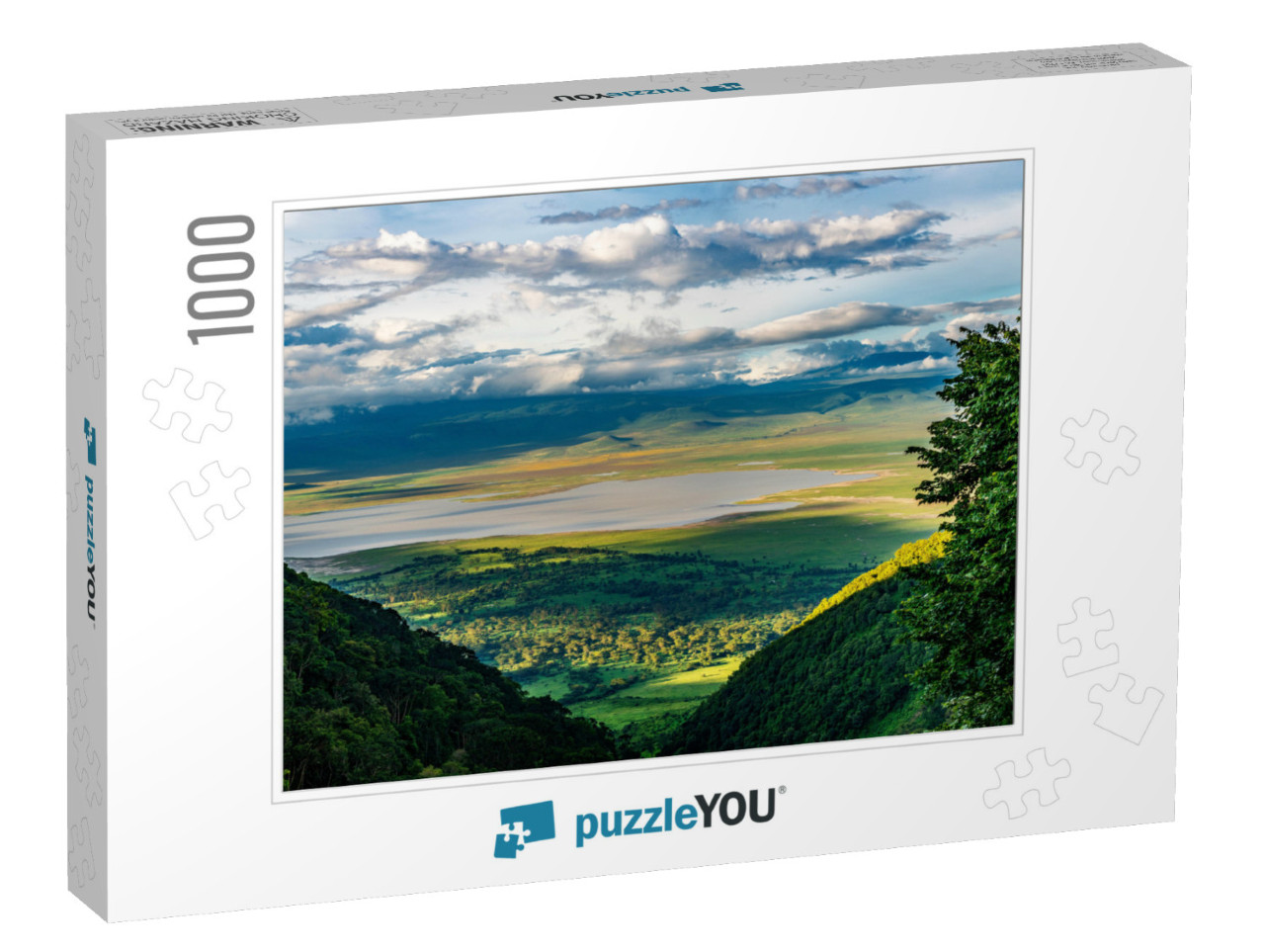 Elevated View of Floor of Ngorongoro Crater from the Sout... Jigsaw Puzzle with 1000 pieces