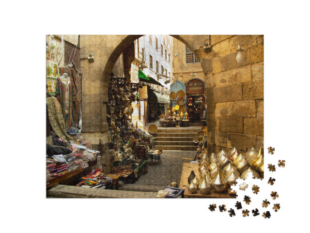 Souk of Cairo, Egypt Market... Jigsaw Puzzle with 1000 pieces