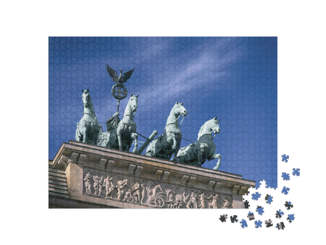 Quadriga on Top of the Brandenburger Tor Brandenburg Gate... Jigsaw Puzzle with 1000 pieces