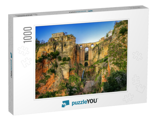 The Village of Ronda in Andalusia, Spain. This Photo Made... Jigsaw Puzzle with 1000 pieces