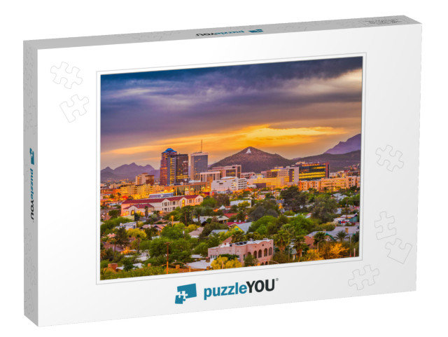 Tucson, Arizona, USA Downtown Skyline with Sentine... Jigsaw Puzzle