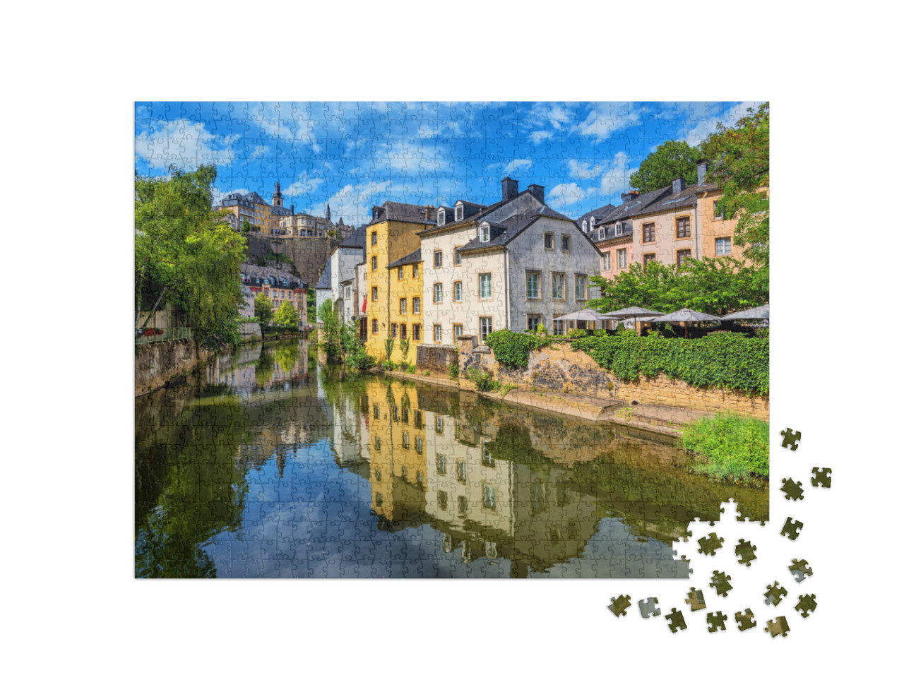 Luxembourg City, the Capital of Grand Duchy of Luxembourg... Jigsaw Puzzle with 1000 pieces