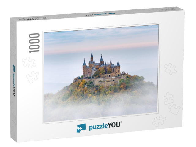 German Castle Hohenzollern Over the Clouds... Jigsaw Puzzle with 1000 pieces