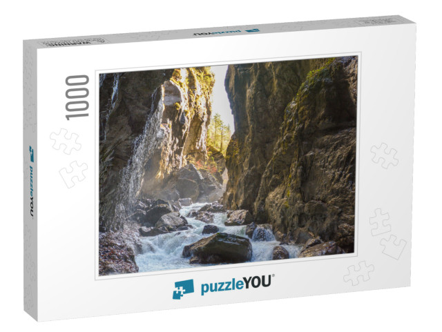 Partnachklamm in Garmisch-Partenkirchen, a Canyon in Germ... Jigsaw Puzzle with 1000 pieces