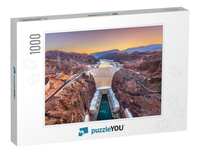 Hoover Dam on the Colorado River Straddling Nevada & Ariz... Jigsaw Puzzle with 1000 pieces