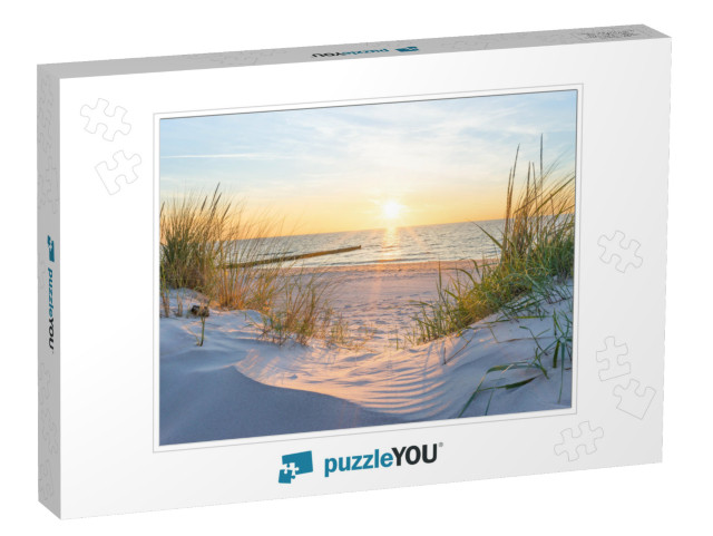 Sunset At the Baltic Sea Beach... Jigsaw Puzzle