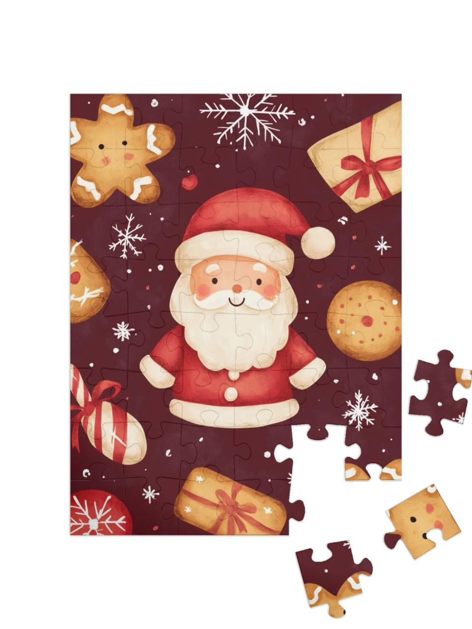 Sweet Christmas Cookies Everywhere Jigsaw Puzzle with 48 pieces