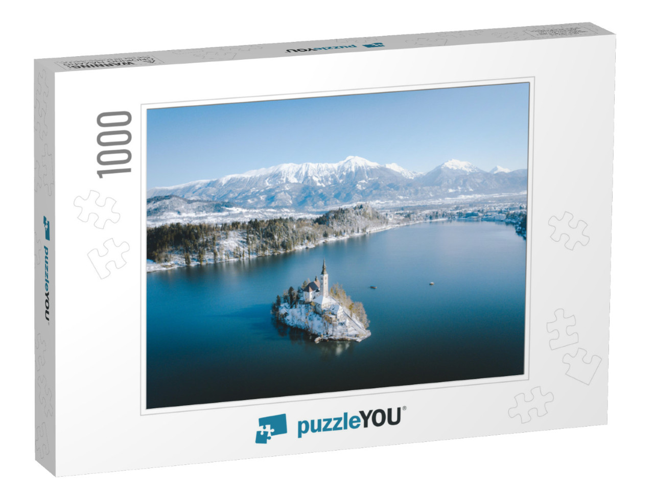 Panoramic View of Scenic Lake Bled with Famous Bled Islan... Jigsaw Puzzle with 1000 pieces