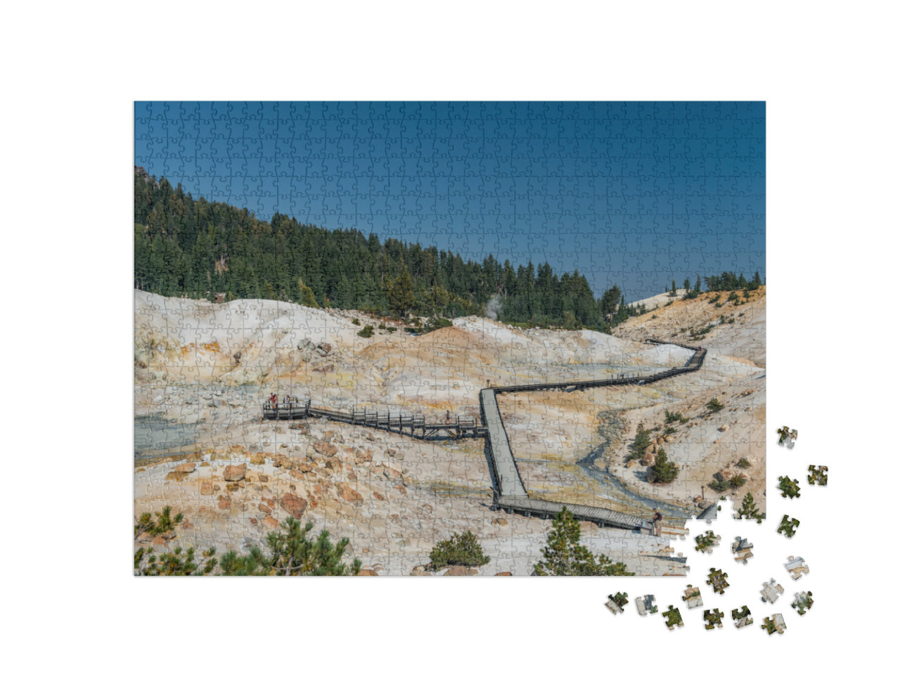 Bumpass Hell Lassen National Park... Jigsaw Puzzle with 1000 pieces