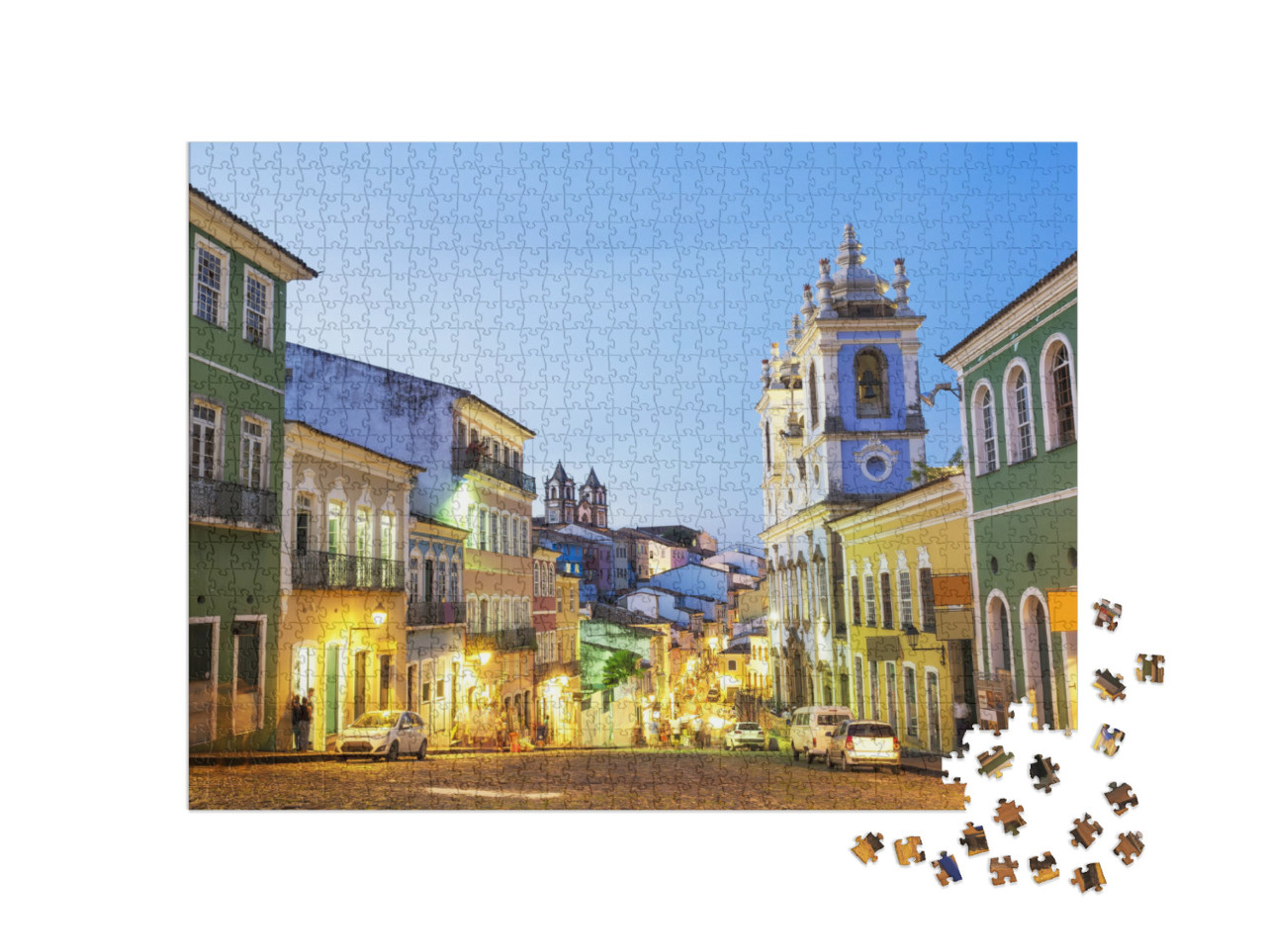 Colorful Colonial Houses At the Historic District of Pelo... Jigsaw Puzzle with 1000 pieces