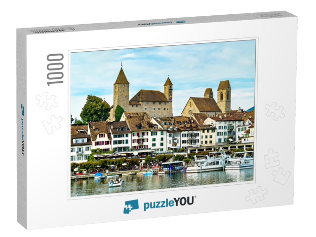 Rapperswil Castle in Rapperswil-Jona At Lake Zurich in th... Jigsaw Puzzle with 1000 pieces