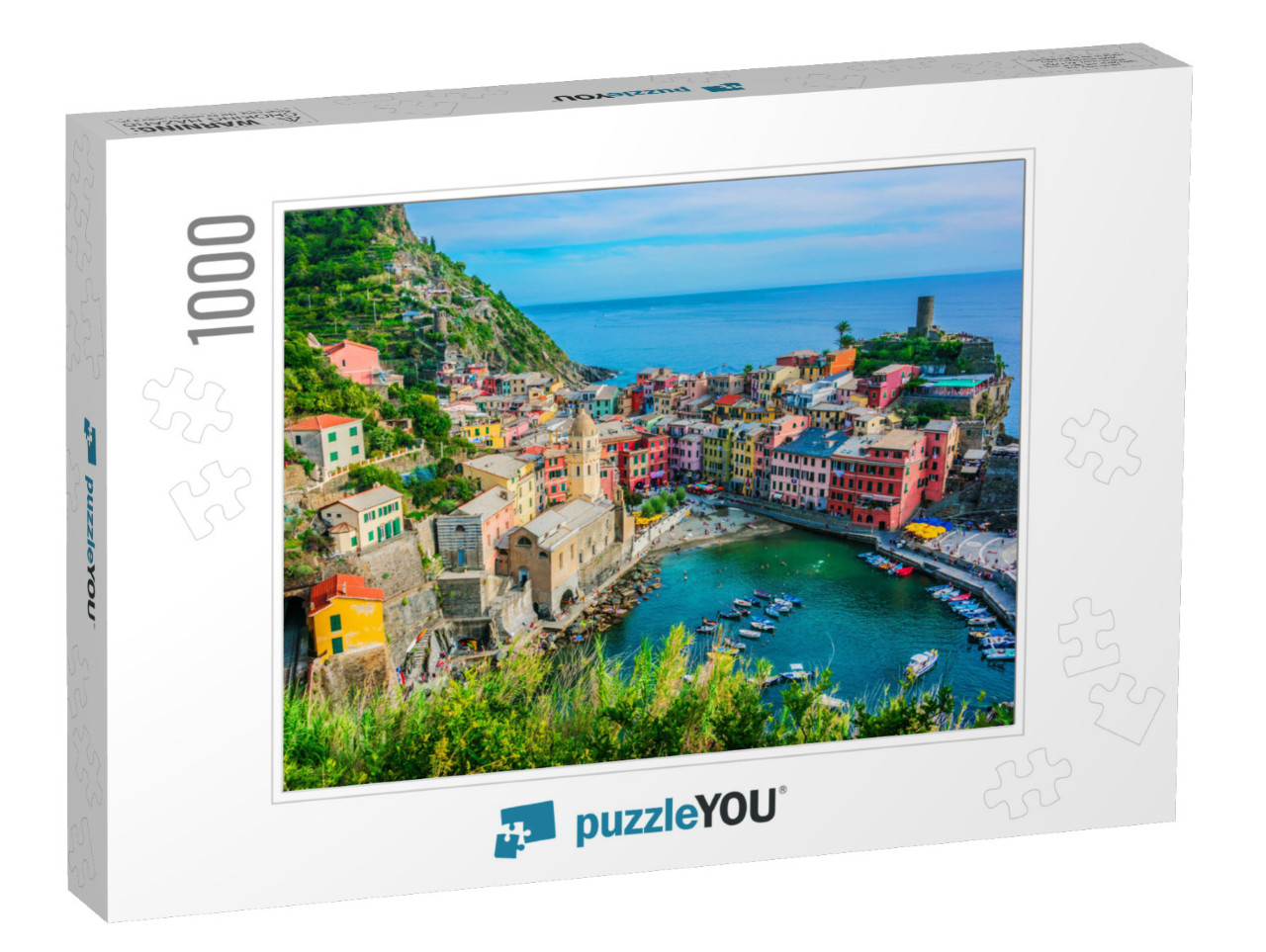 Picturesque Town of Vernazza, in the Province of La Spezi... Jigsaw Puzzle with 1000 pieces