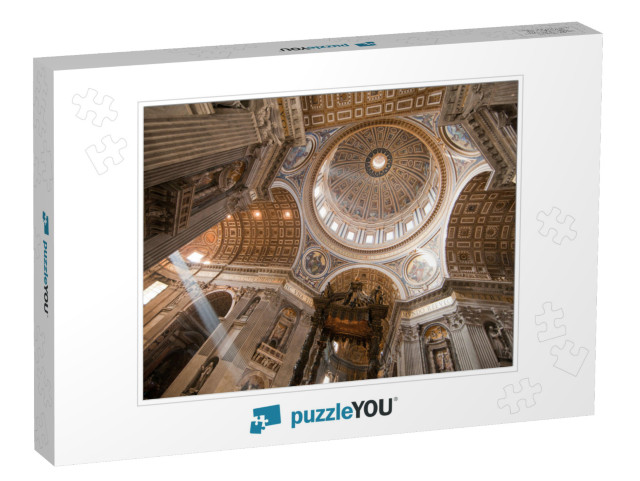 The Inside of the Dome of St. Peters Basilica in the Vati... Jigsaw Puzzle