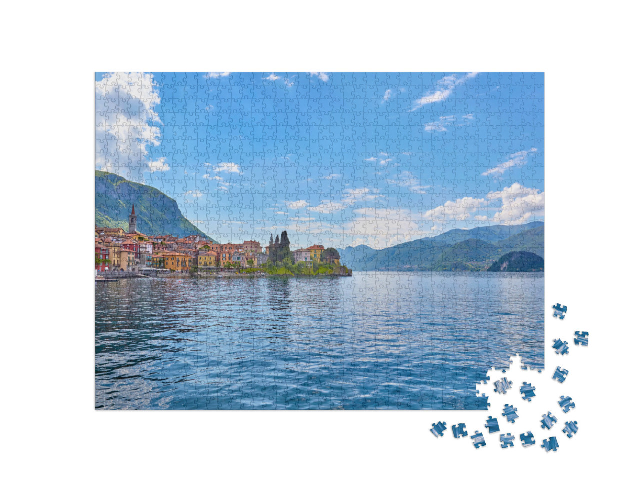 Beautiful View of Lake Como... Jigsaw Puzzle with 1000 pieces