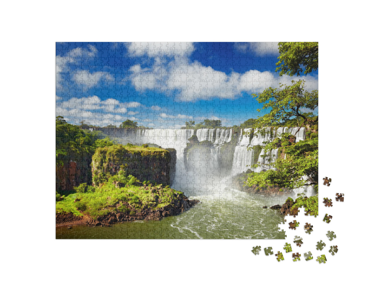 Iguassu Falls, the Largest Series of Waterfalls of the Wo... Jigsaw Puzzle with 1000 pieces