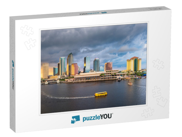 Tampa, Florida, USA Downtown Skyline on the Bay At Dusk wi... Jigsaw Puzzle