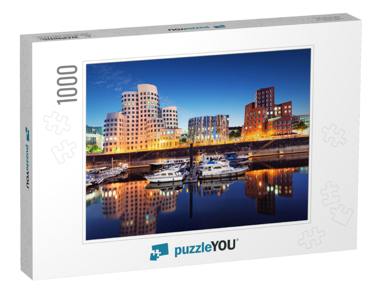 Dusseldorf Zollhof Skyline... Jigsaw Puzzle with 1000 pieces