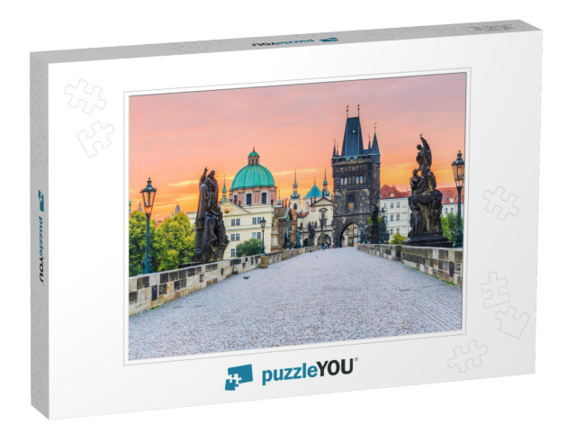 Prague, Czech Republic. Charles Bridge Karluv Most & Old... Jigsaw Puzzle