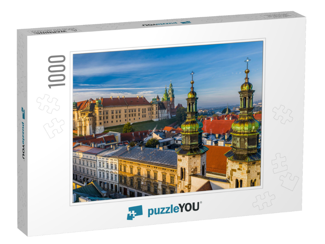 Downtown in Cracow. View of the Wawel Castle... Jigsaw Puzzle with 1000 pieces