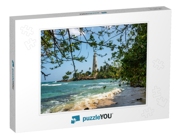 Beautiful Beach & White Lighthouse Dondra in Sri Lanka. V... Jigsaw Puzzle