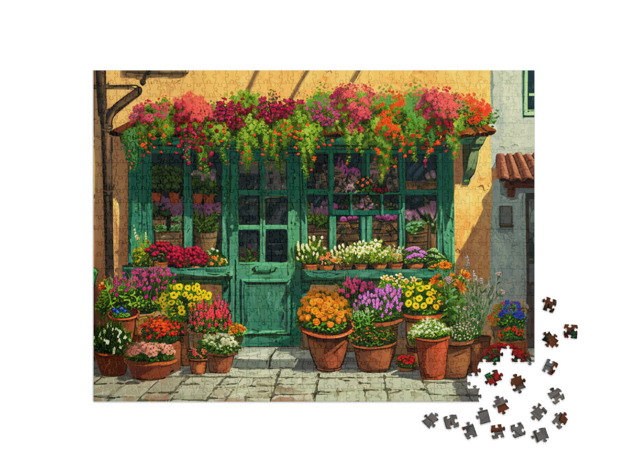 Flower Shop Jigsaw Puzzle with 1000 pieces