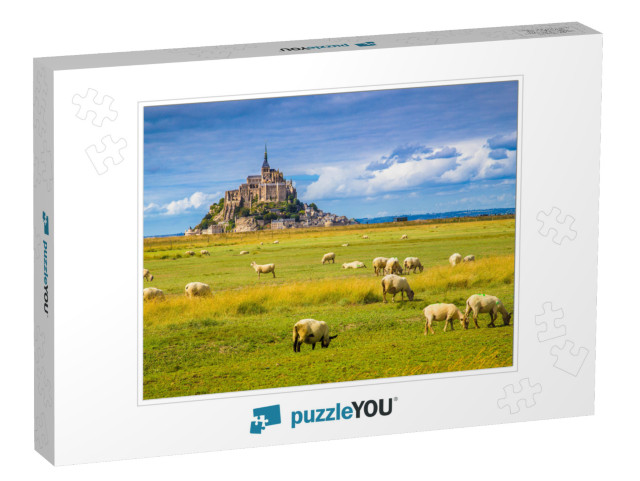 Beautiful View of Famous Historic Le Mont Saint-Michel Ti... Jigsaw Puzzle