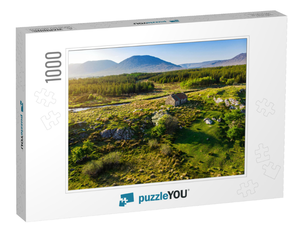 Beautiful Sunset View of Connemara Region in Ireland. Sce... Jigsaw Puzzle with 1000 pieces