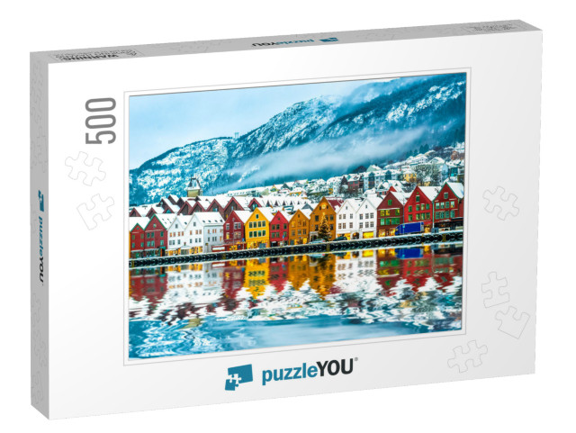 View on Bruges. Bergen Norway... Jigsaw Puzzle with 500 pieces