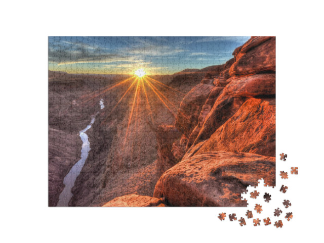 Toroweap Sunset Grand Canyon National Park, Arizona... Jigsaw Puzzle with 1000 pieces