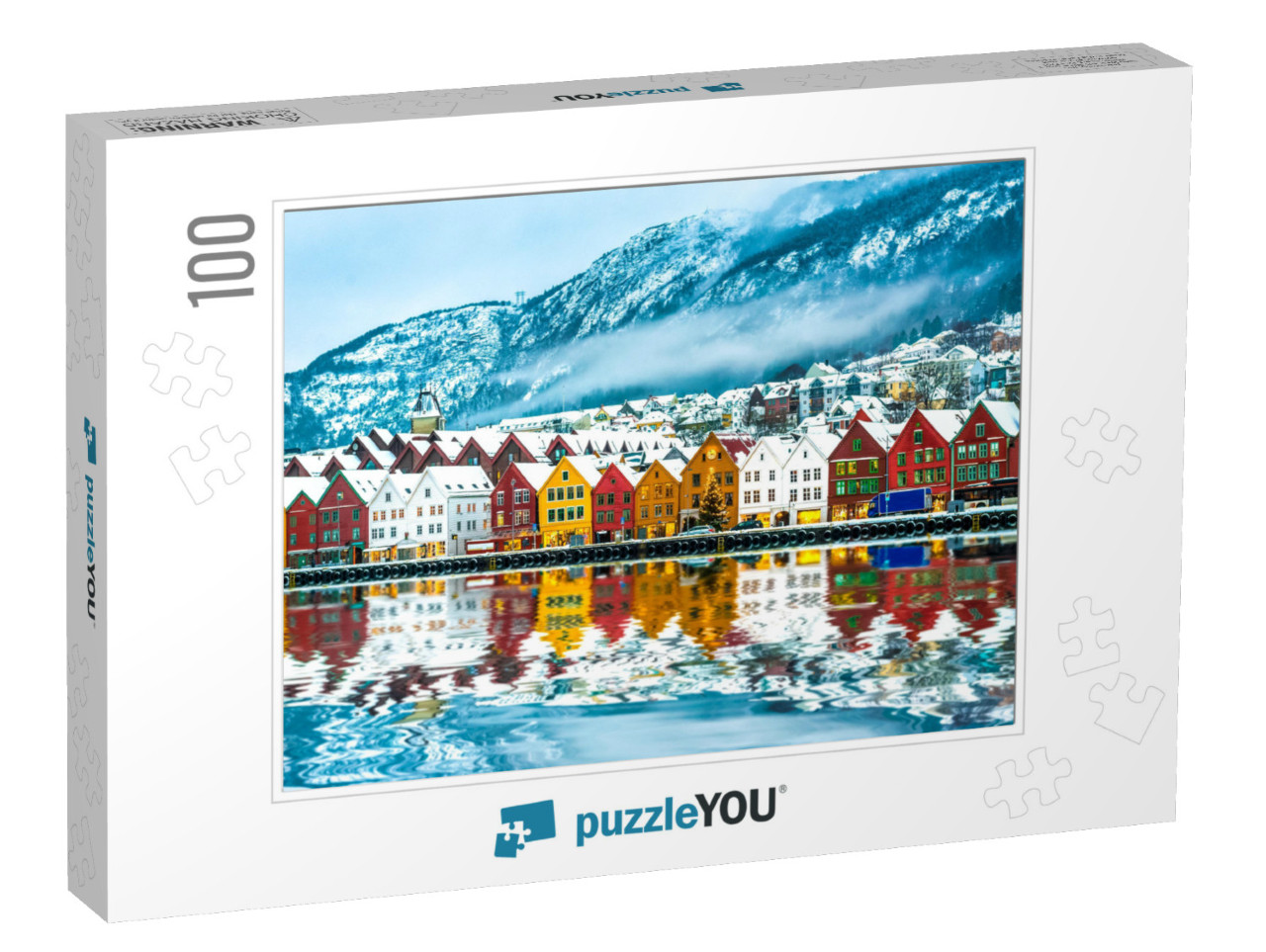 View on Bruges. Bergen Norway... Jigsaw Puzzle with 100 pieces