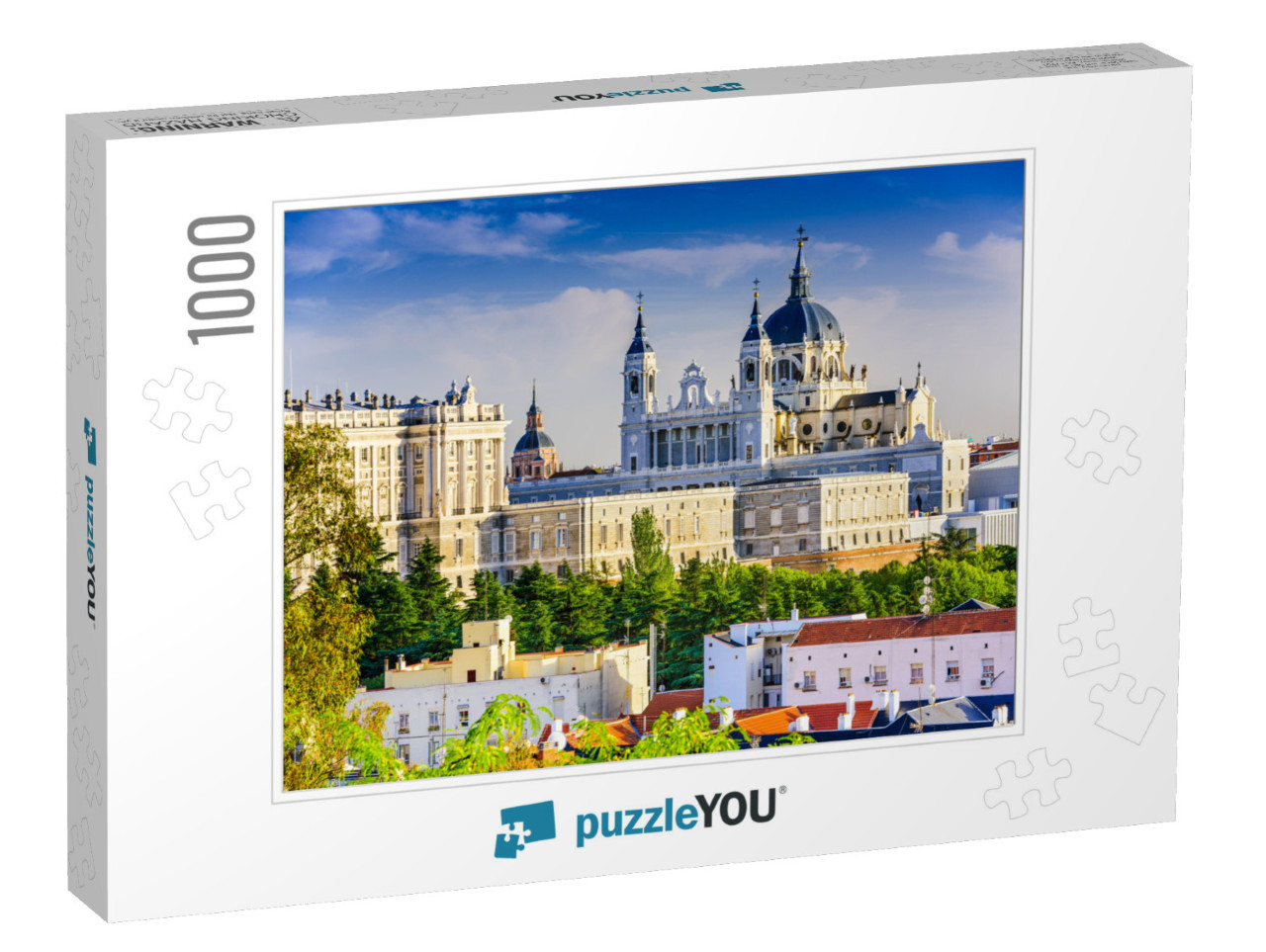 Madrid, Spain Skyline At Santa Maria La Real De La Almude... Jigsaw Puzzle with 1000 pieces