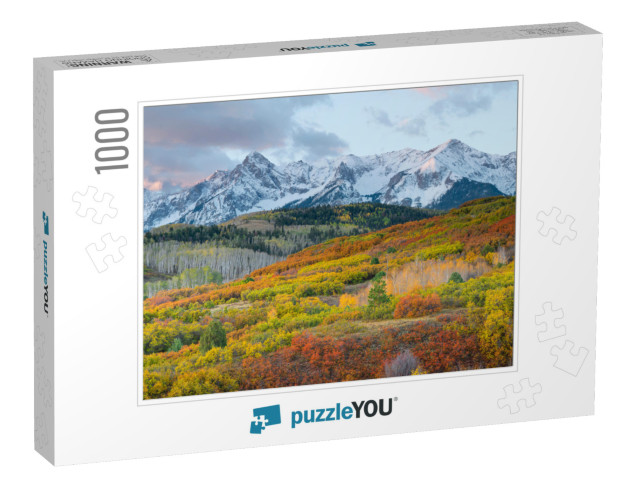 Usa, Colorado. San Juan Mountains, Uncompahgre National F... Jigsaw Puzzle with 1000 pieces