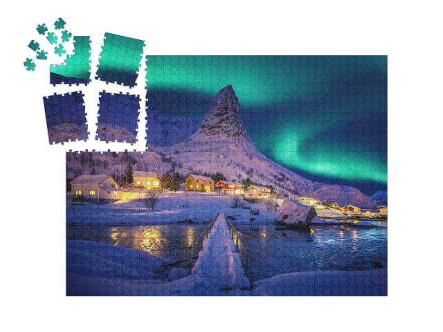 Amazing Wintry Landscape of Lofoten. Fantastic Winter Sea... | SMART SORTED® | Jigsaw Puzzle with 1000 pieces