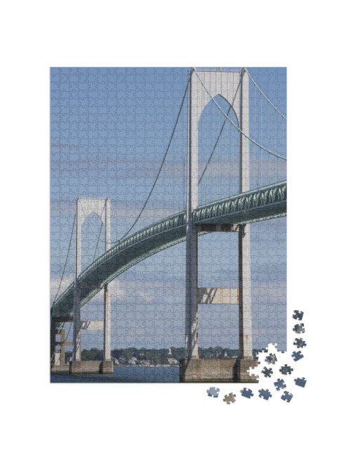 Newport Bridge, Connecting the Cities of Newport & Jamest... Jigsaw Puzzle with 1000 pieces