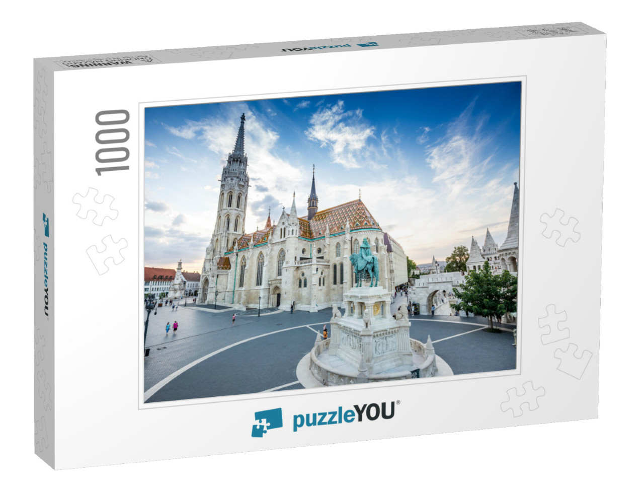 Fishermen's Bastion & Matthias Church in Budapest, Hungar... Jigsaw Puzzle with 1000 pieces