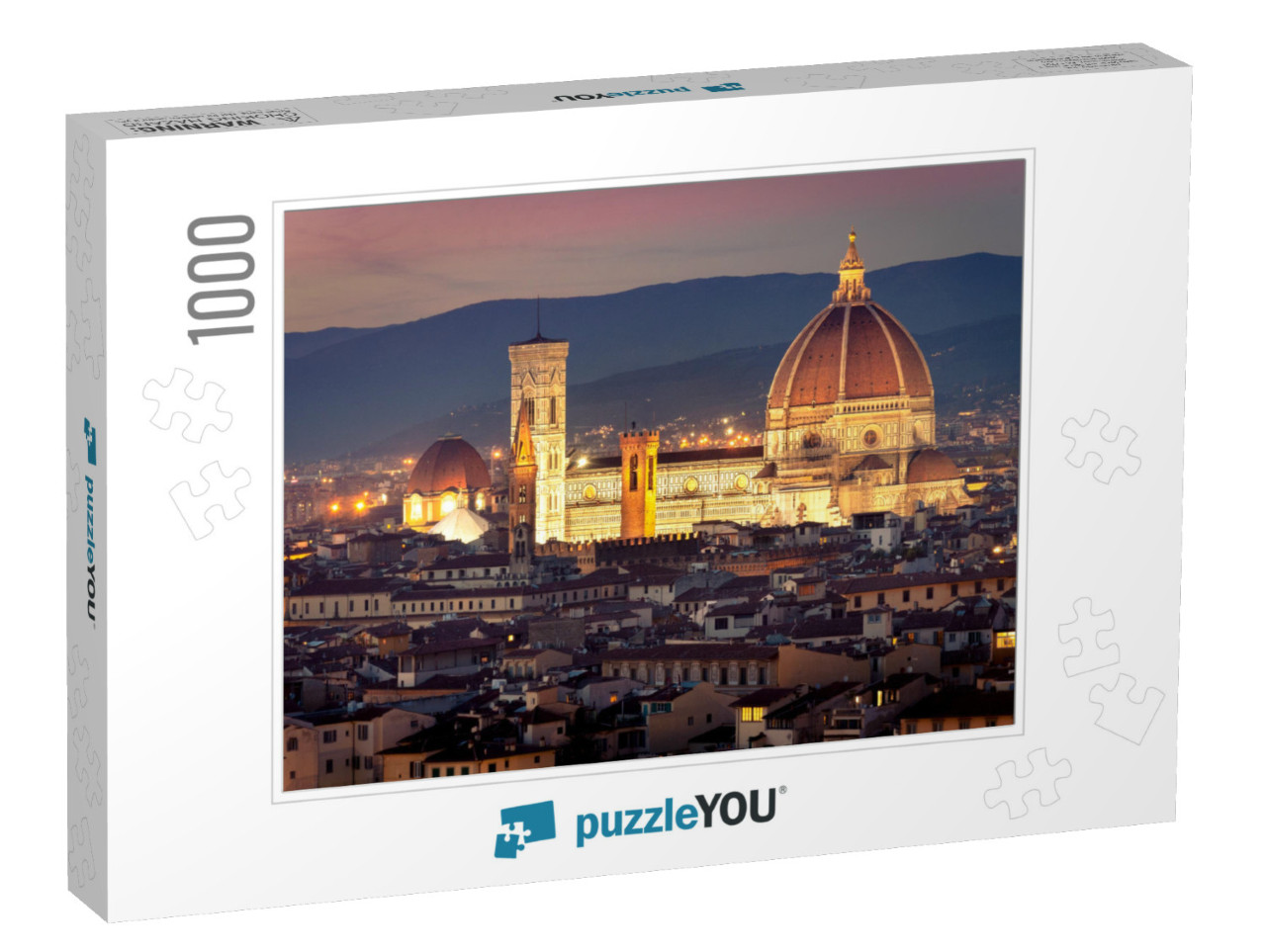 Twilight in Florence... Jigsaw Puzzle with 1000 pieces