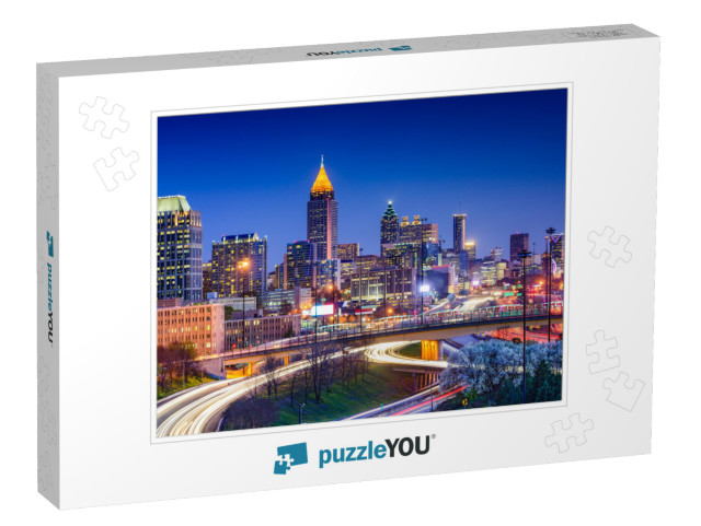 Atlanta, Georgia, USA Downtown Skyline... Jigsaw Puzzle