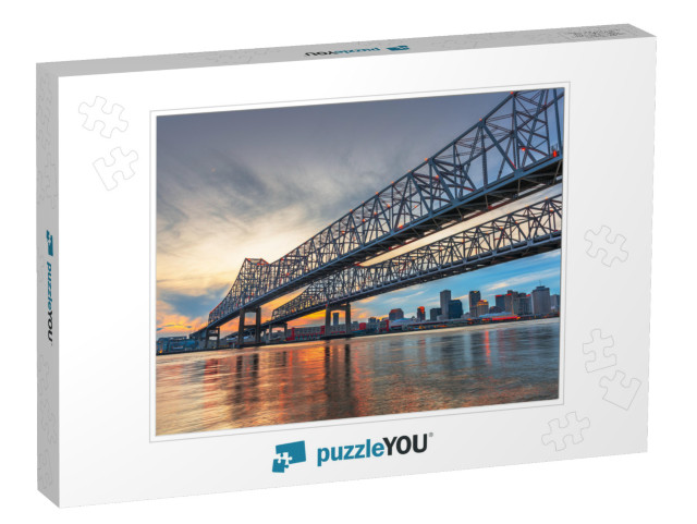 New Orleans, Louisiana, USA At Crescent City Connection Br... Jigsaw Puzzle