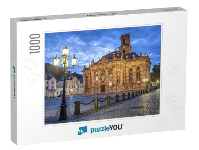 Ludwigskirche - a Protestant Baroque Style Church in Saar... Jigsaw Puzzle with 1000 pieces