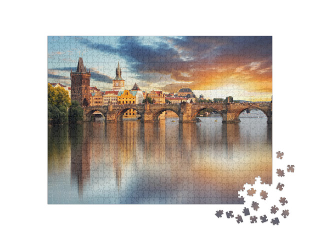 Prague - Charles Bridge, Czech Republic... Jigsaw Puzzle with 1000 pieces