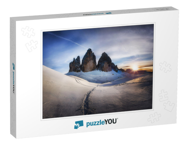 Winter Mountain Landscape in the Dolomites Alps. Mountain... Jigsaw Puzzle