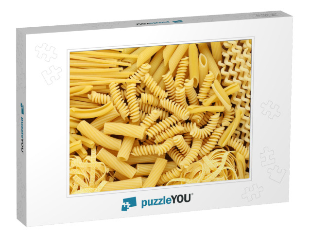 Variety of Types & Shapes of Dry Italian Pasta... Jigsaw Puzzle