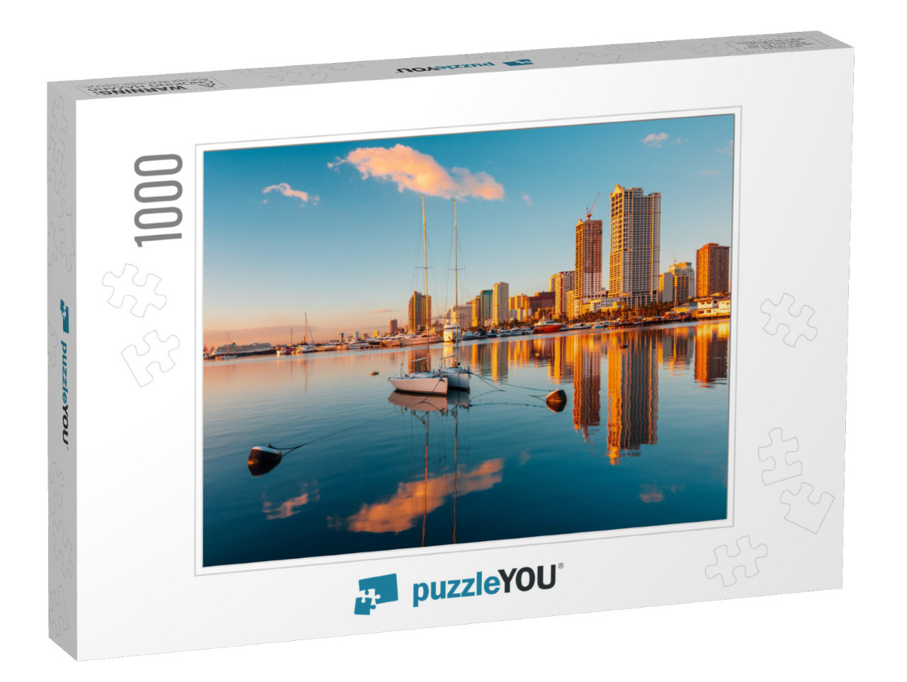 Skyline of Manila City & Manila Bay... Jigsaw Puzzle with 1000 pieces