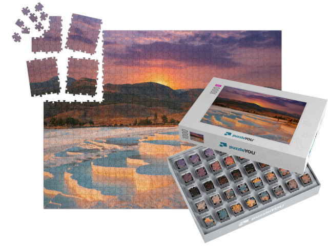 Beautiful Sunrise & Natural Travertine Pools & Terraces i... | SMART SORTED® | Jigsaw Puzzle with 1000 pieces