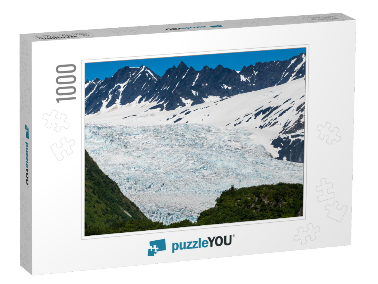 Glaciers in Kanai Fjords... Jigsaw Puzzle with 1000 pieces